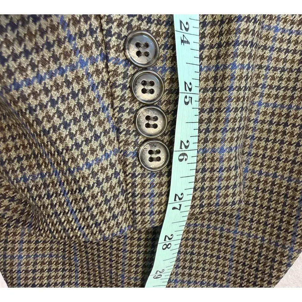 Haines & Bonner London Men's 58R New Wool Houndstooth Sport Coat Jacket Heritage